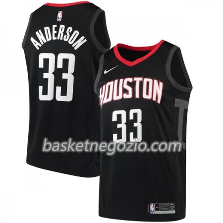 Canotte Uomo Houston Rockets Ryan Anderson 33 Nike 2017-18 Nero Swingman